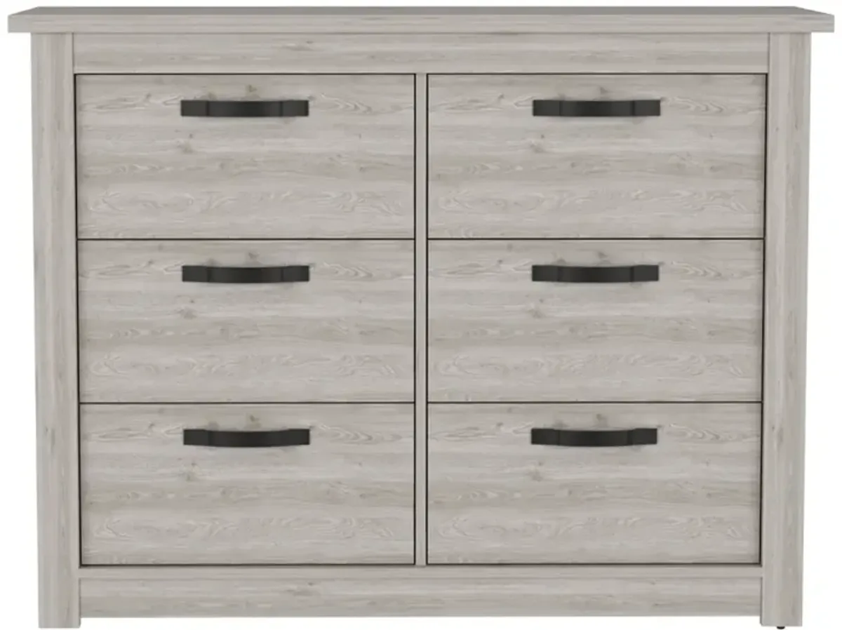 Bellingham 6-Drawer Dresser Light Gray