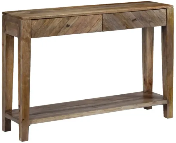 vidaXL Console Table Solid Mango Wood 46.5"x11.8"x31.5"