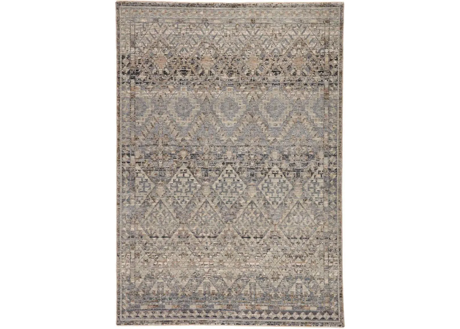 Valentia Cashel Gray 2'5" x 10' Runner Rug