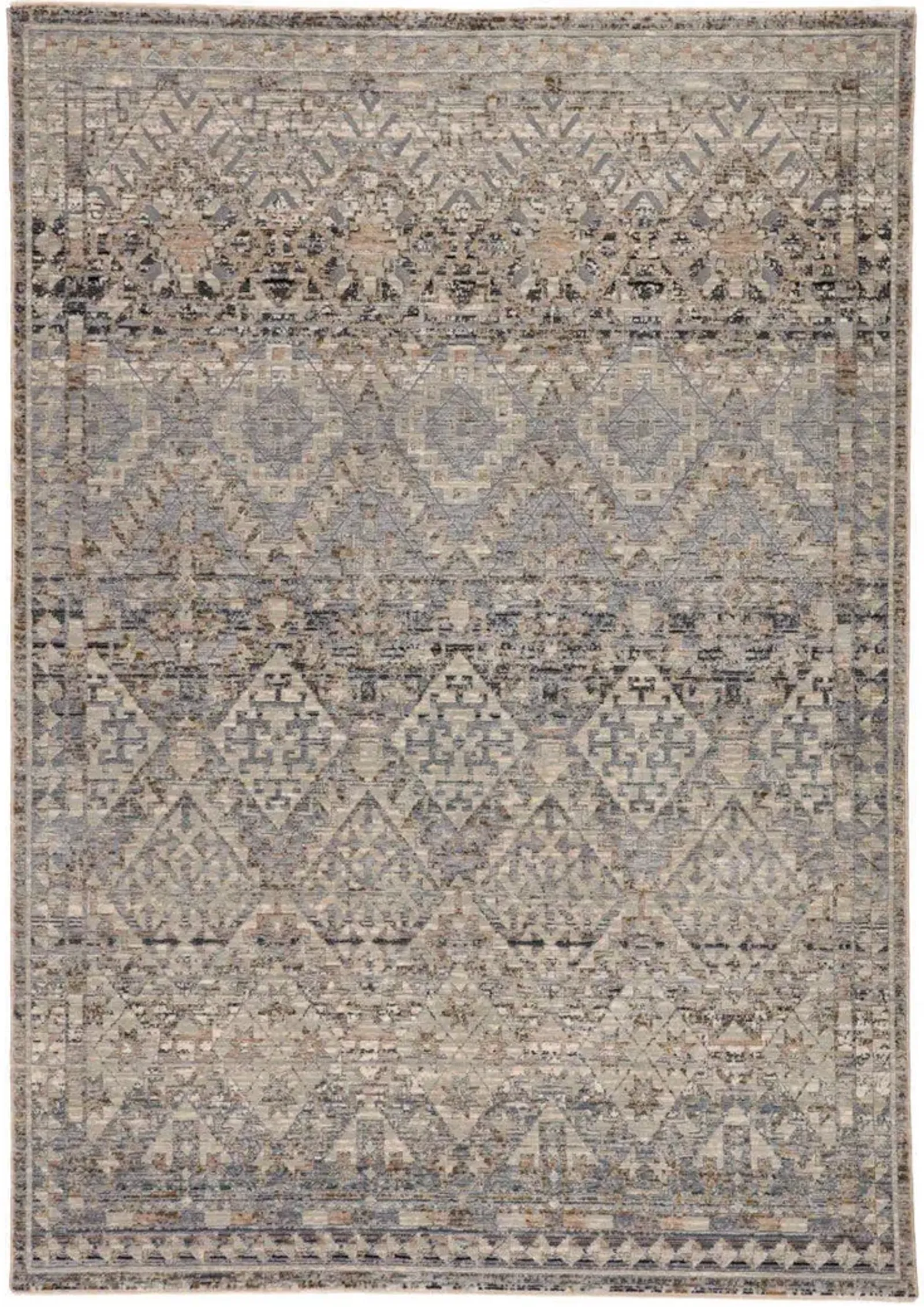 Valentia Cashel Gray 2'5" x 10' Runner Rug