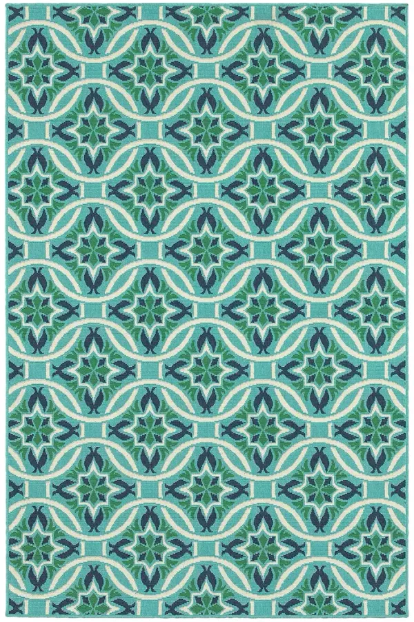 Meridian 7'10" Blue Rug