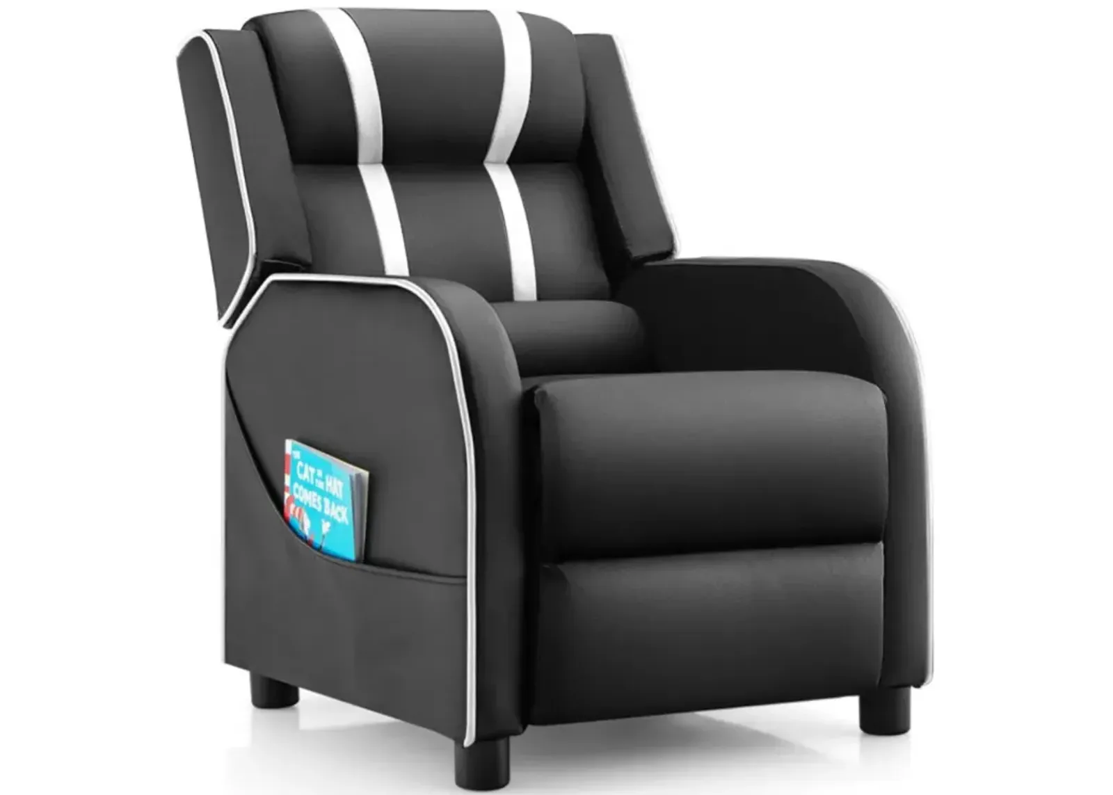 Hivvago Kids Recliner Chair with Side Pockets and Footrest