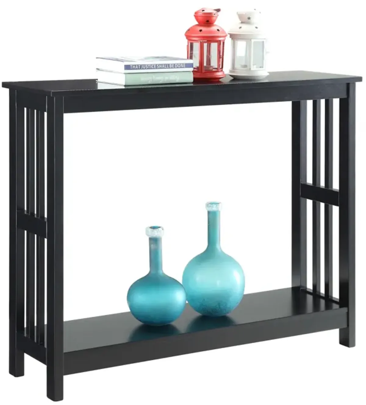 Mission Console Table with Shelf