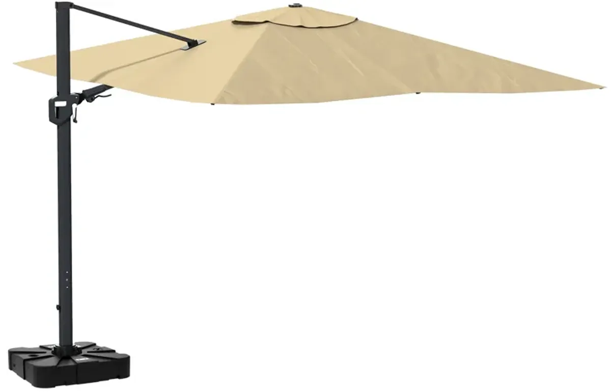 11FT Square Cantilever Patio Umbrella (with Base)