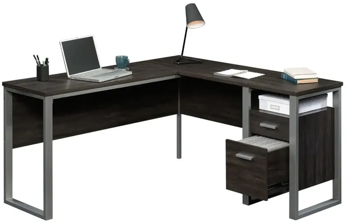 Sauder Rock Glen L-Desk Walnut