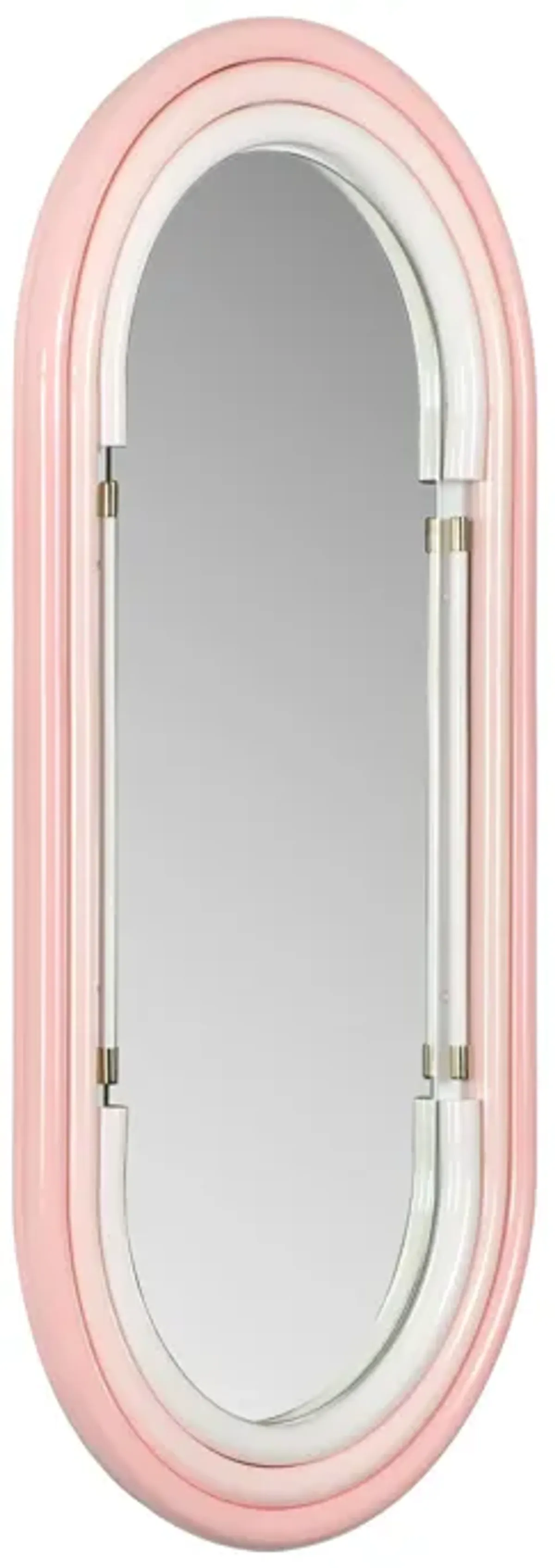 Neon Large Wall Mirror in Pink