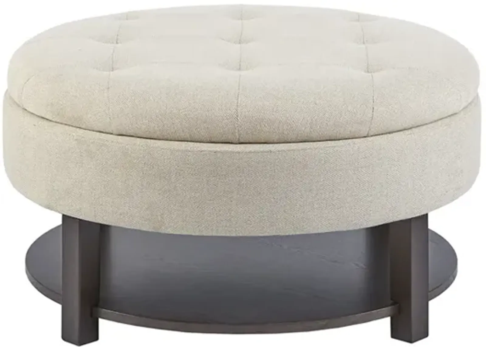 Gracie Mills Alexandra Luxe Circular Storage Ottoman