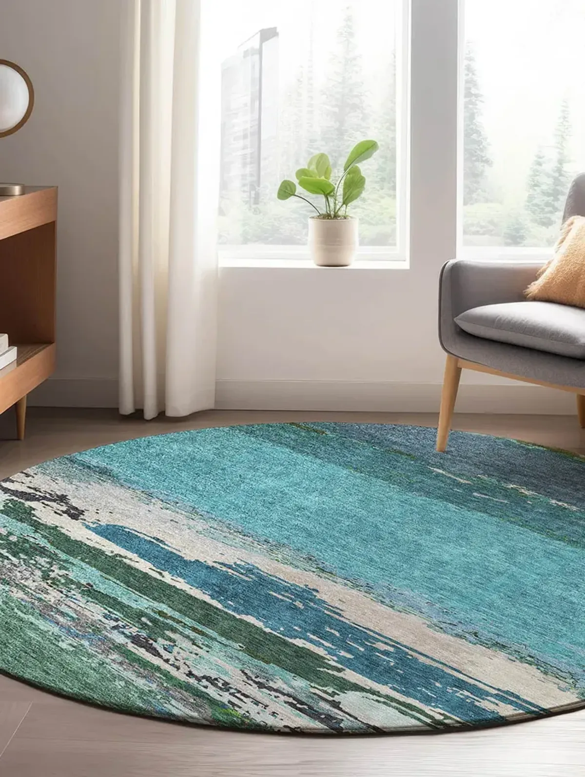 Trevi TV8 Teal 8' Rug