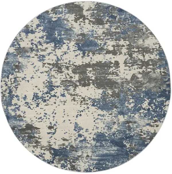Rustic Textures RUS08 Gray/Blue 7'10" x 10'6" Rug