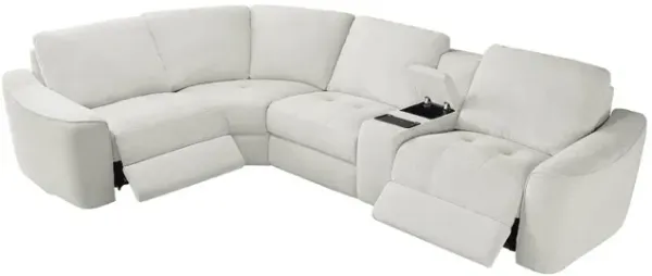 Alexent Power Reclining 5-Piece Sectional Sofa With Storage & Wireless Charging