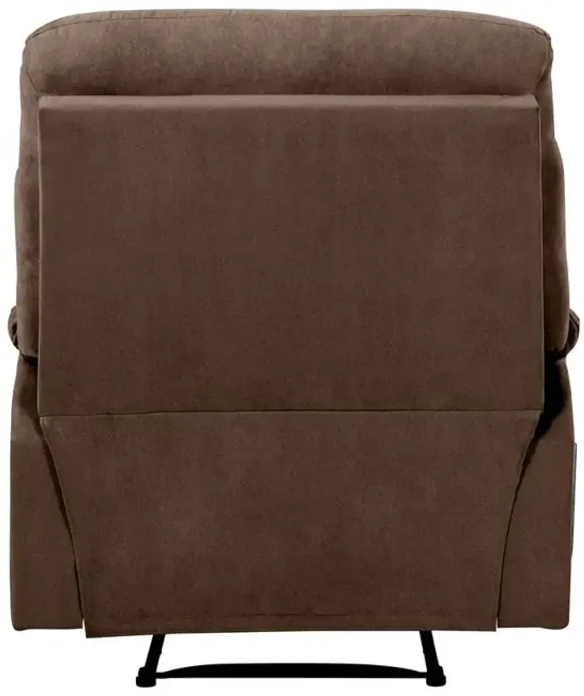 ProLounger Wall Hugger Recliner in Brown Microfiber with Stitched Back