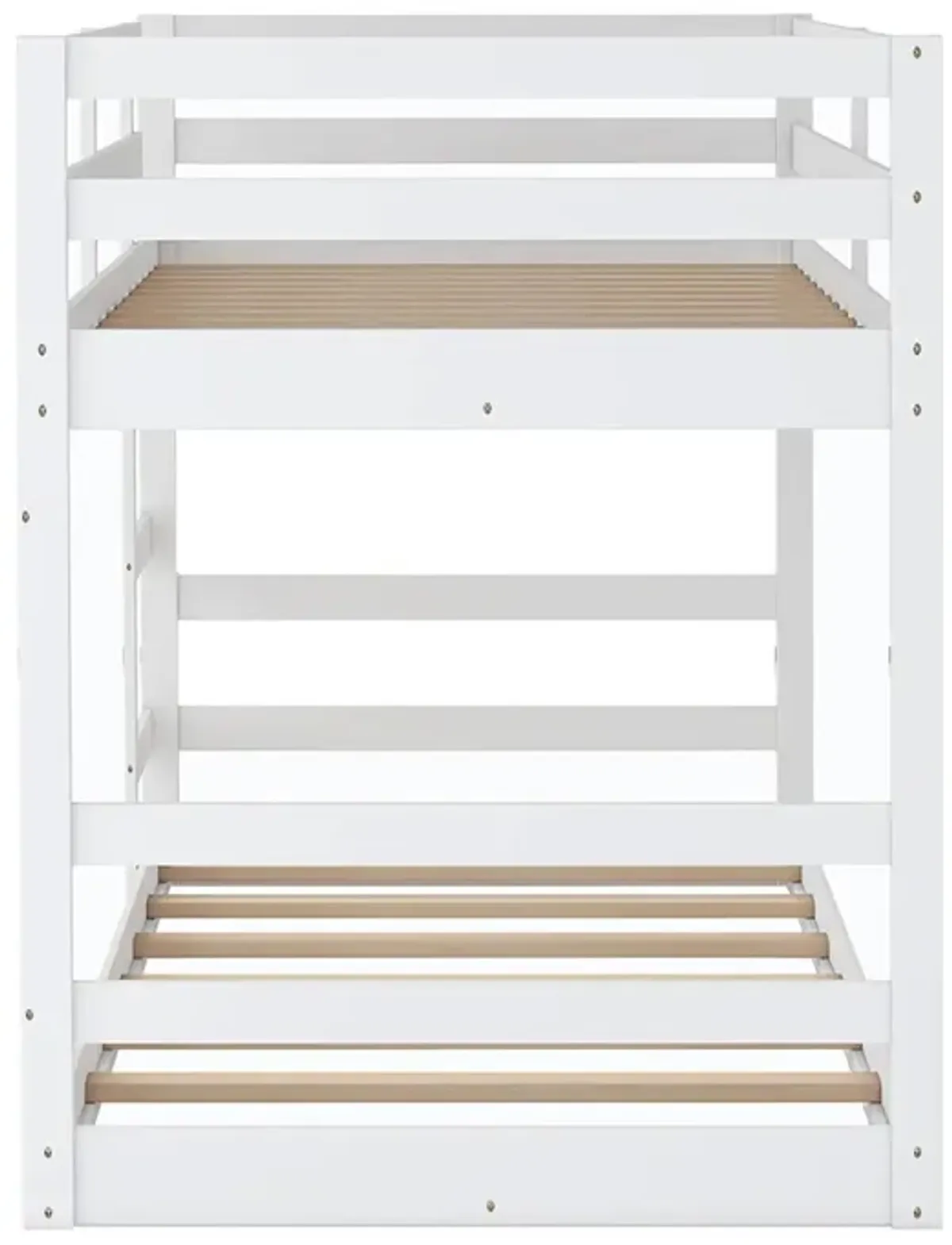 Twin Over Twin Bunk Bed with Ladder