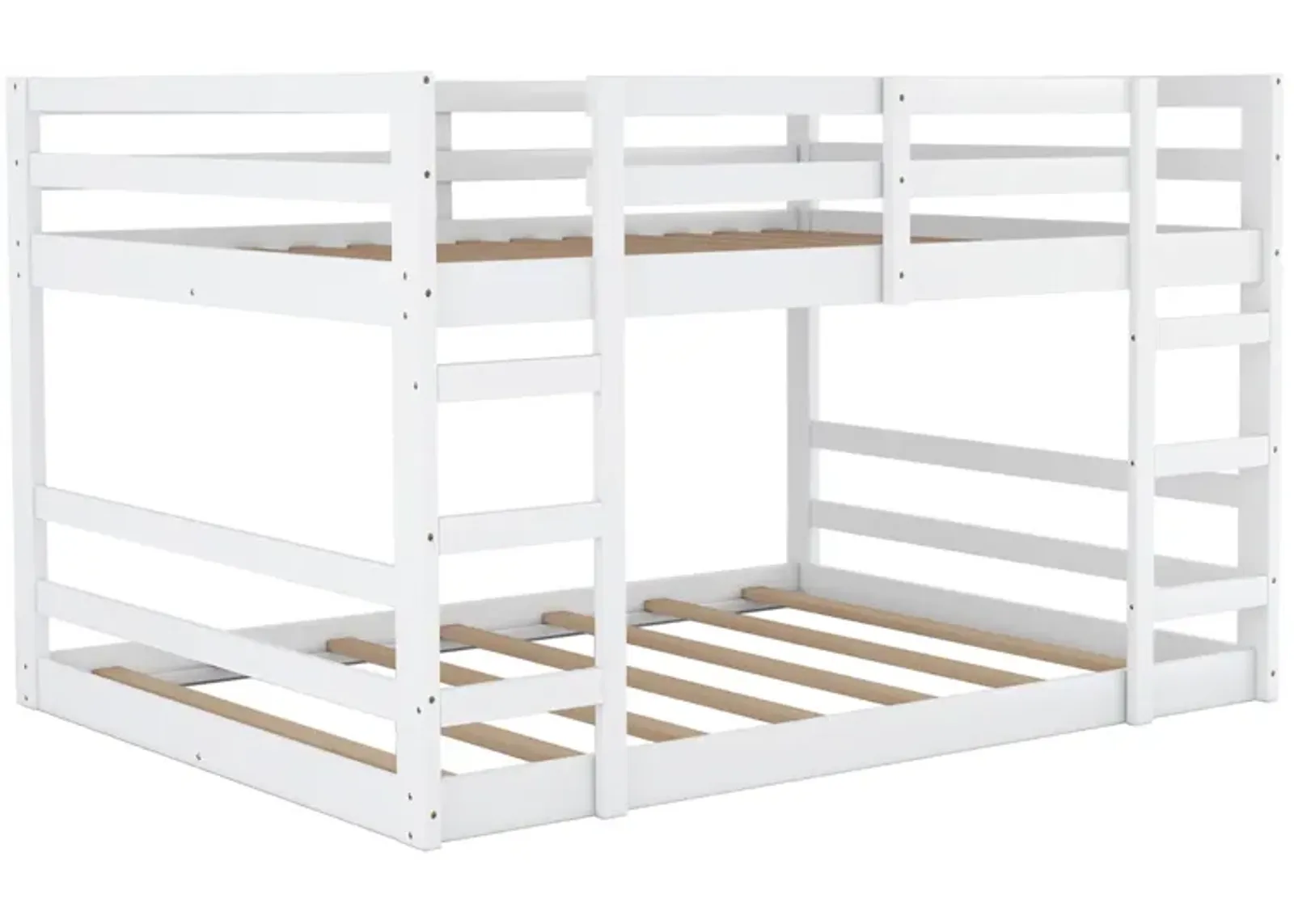 Twin Over Twin Bunk Bed with Ladder