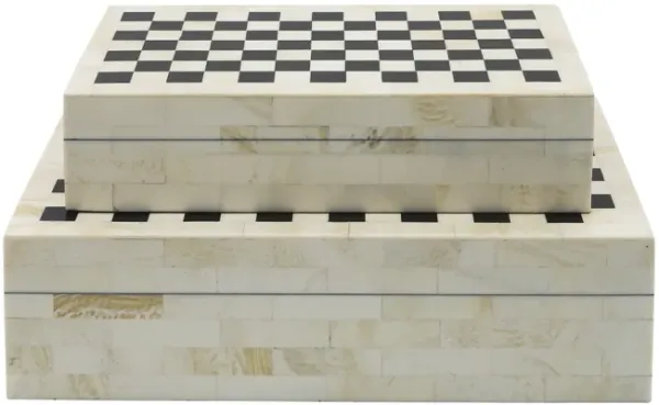 Checkered Storage Boxes