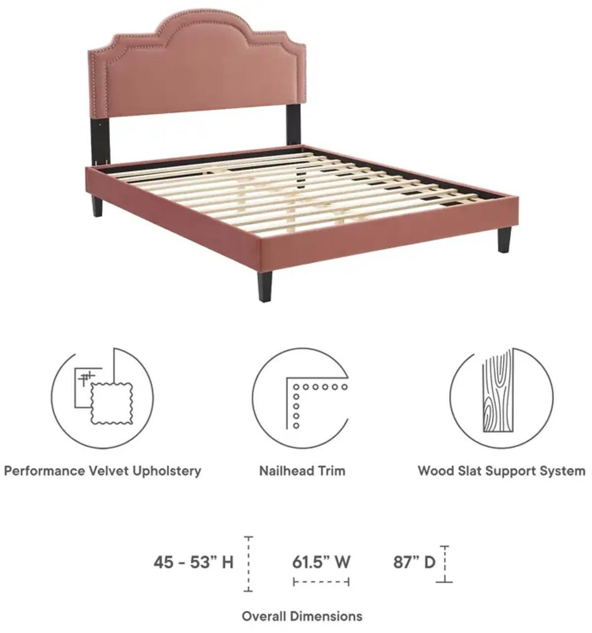 Modway - Aviana Performance Velvet King Bed