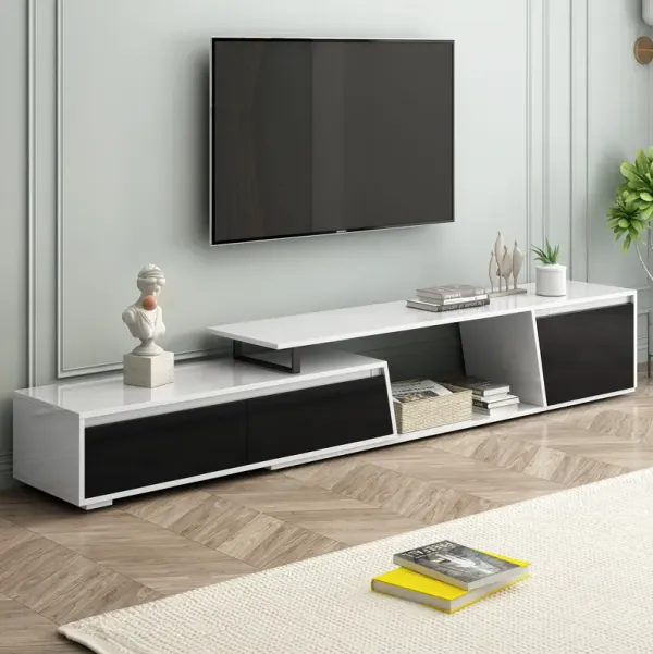 Streamdale Rectangle TV Stand, 2 Drawers, 1 Cabinet, Up to 100"