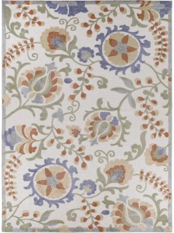 Aloha ALH17 Ivory/Blue 9' x 12' Rug