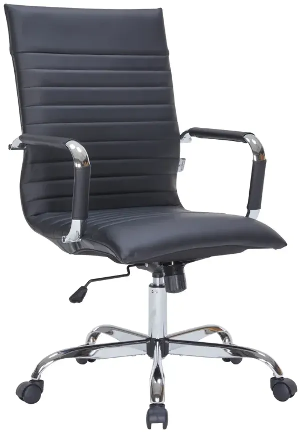 LeisureMod Harris Modern Adjustable Office Executive Swivel Chair High-Back Task Office Chair