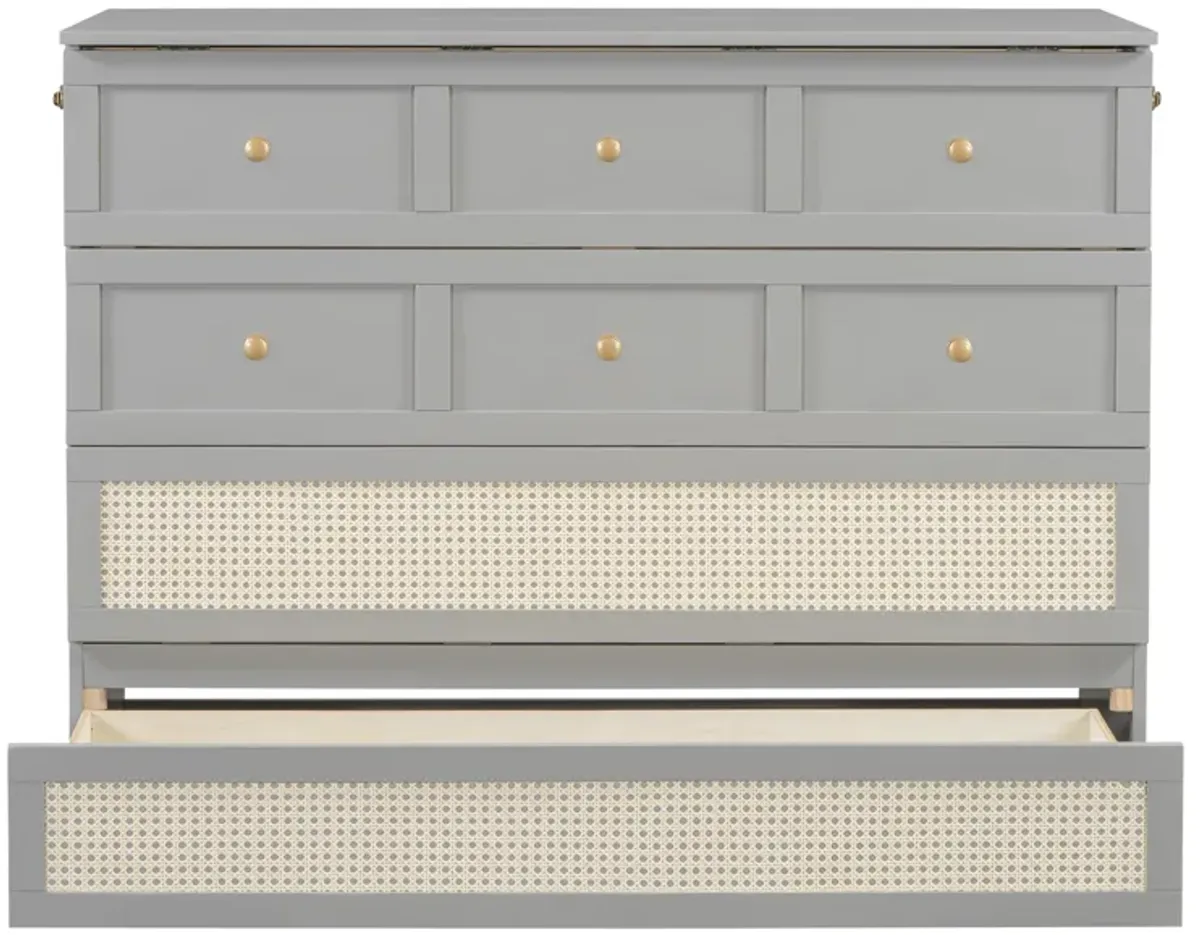 Merax Murphy Bed with Large Drawers