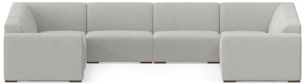 Rex U-Shaped Modular Sectional Sofa in Tightly Woven Performance Fabric