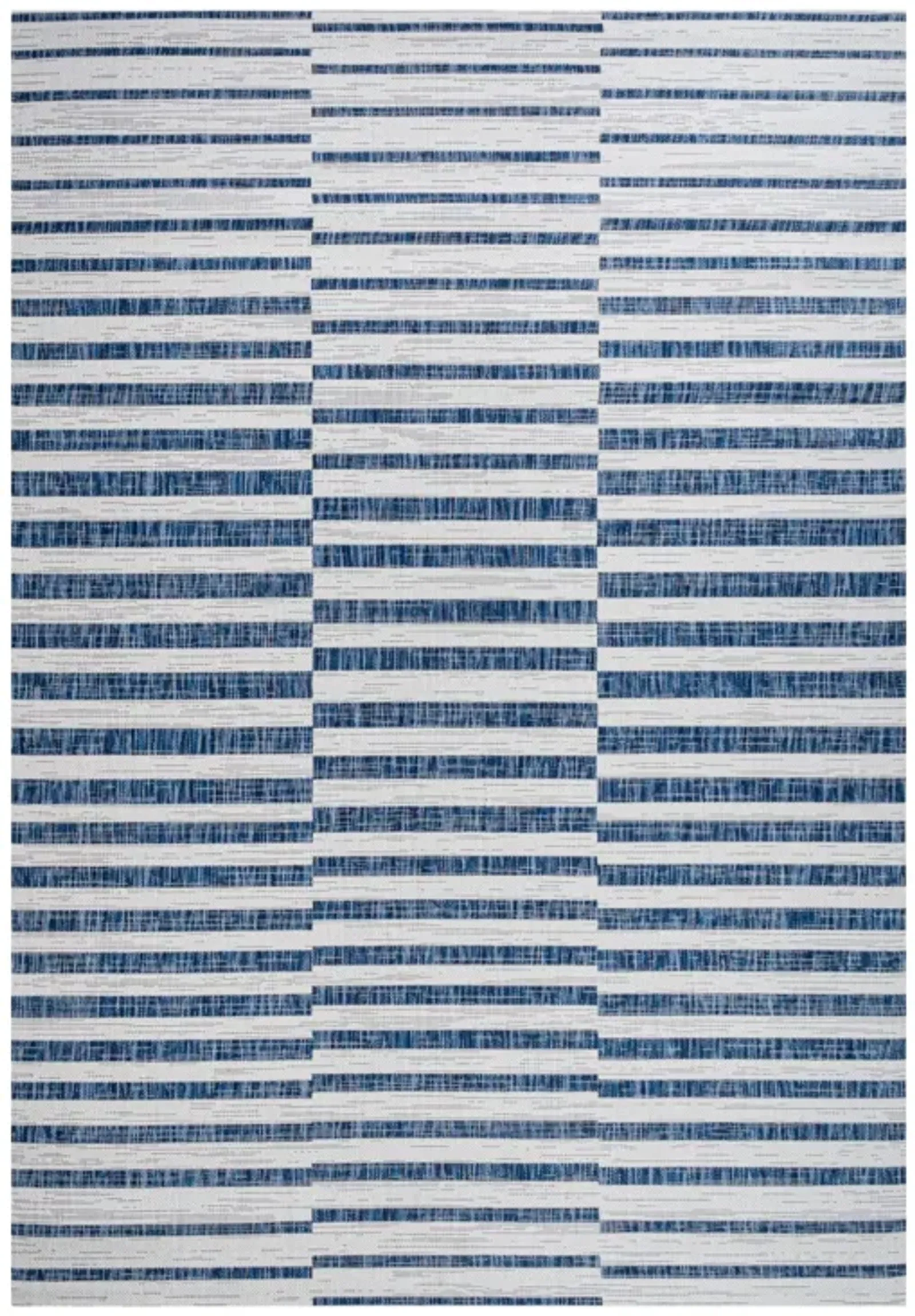 Sukie Modern Offset Stripe Indoor/Outdoor Area Rug