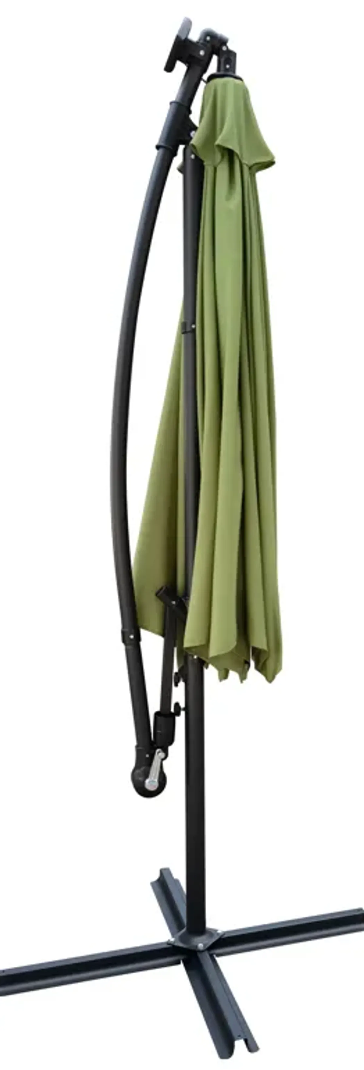 Streamdale 10' Solar LED Patio Umbrella, 8-Rib Waterproof Shade