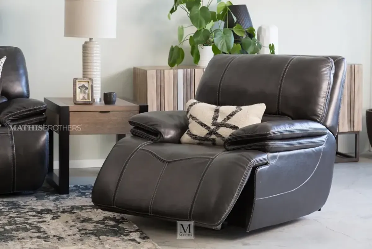 Pewter Power Glider Recliner