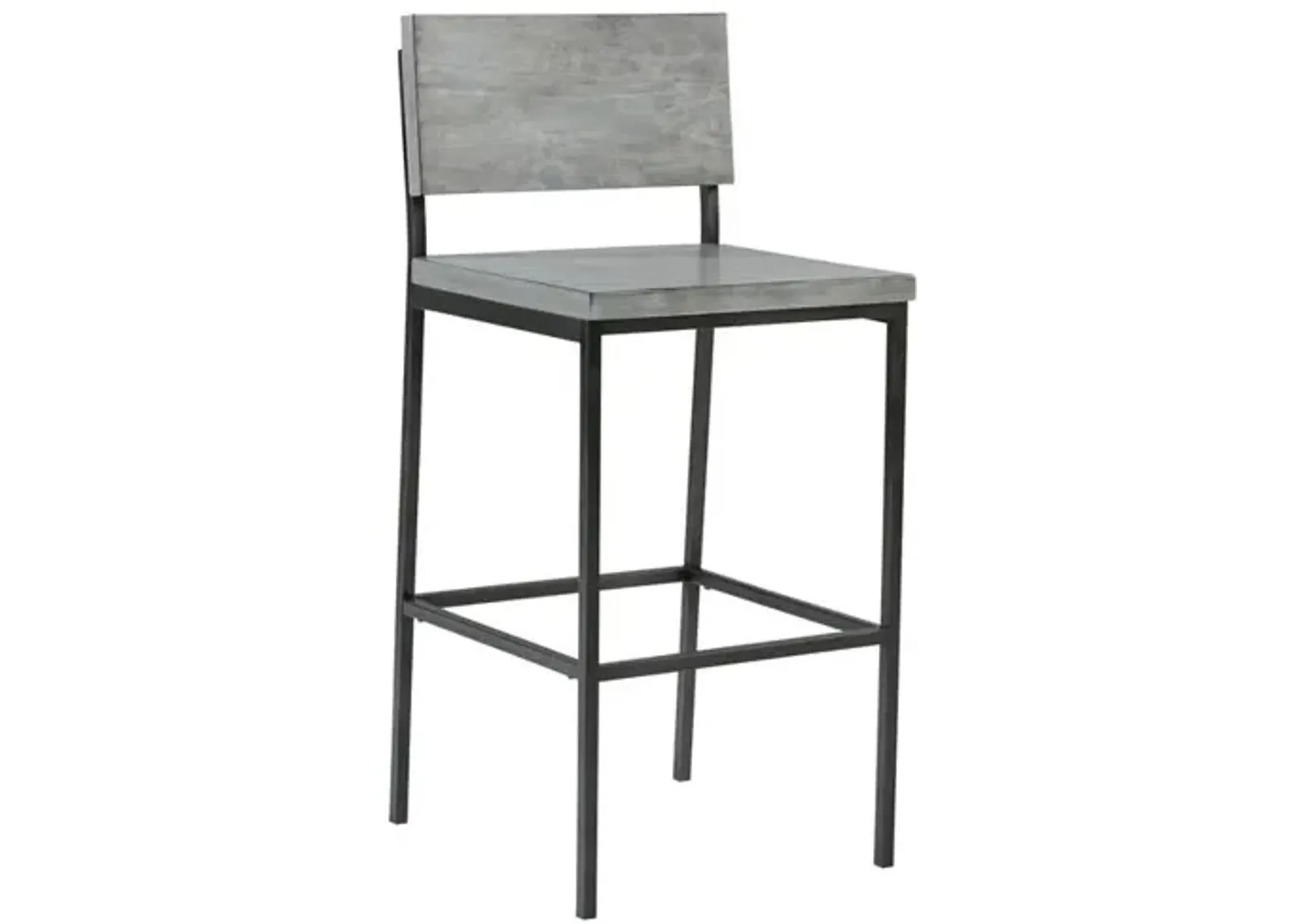 Wood/Metal Counter Stool - Gray- A103-43G