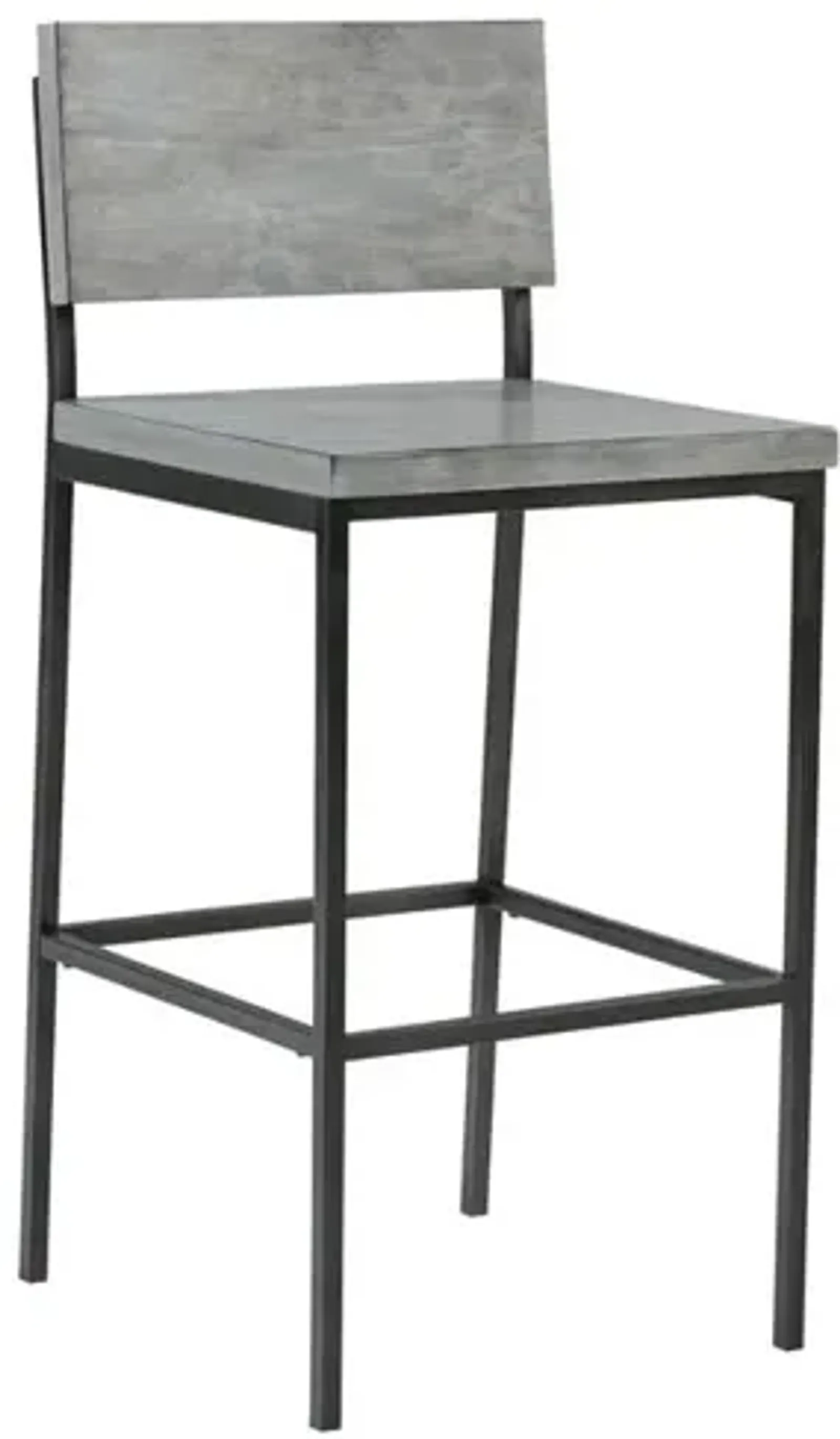 Wood/Metal Counter Stool - Gray