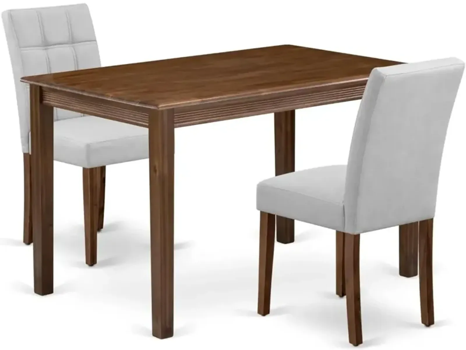 3 Piece Kitchen Table Set contain A Wooden Dining Table