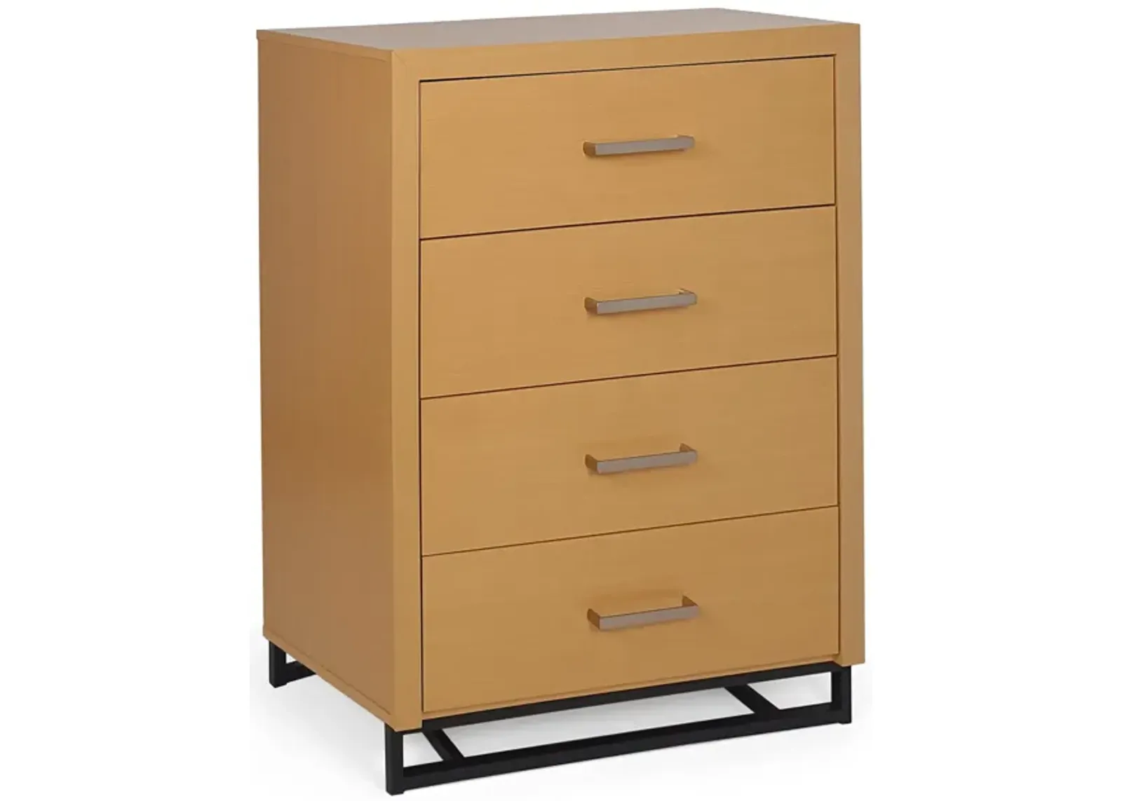 Minimalist Black Iron Base Dresser with Ample Storage