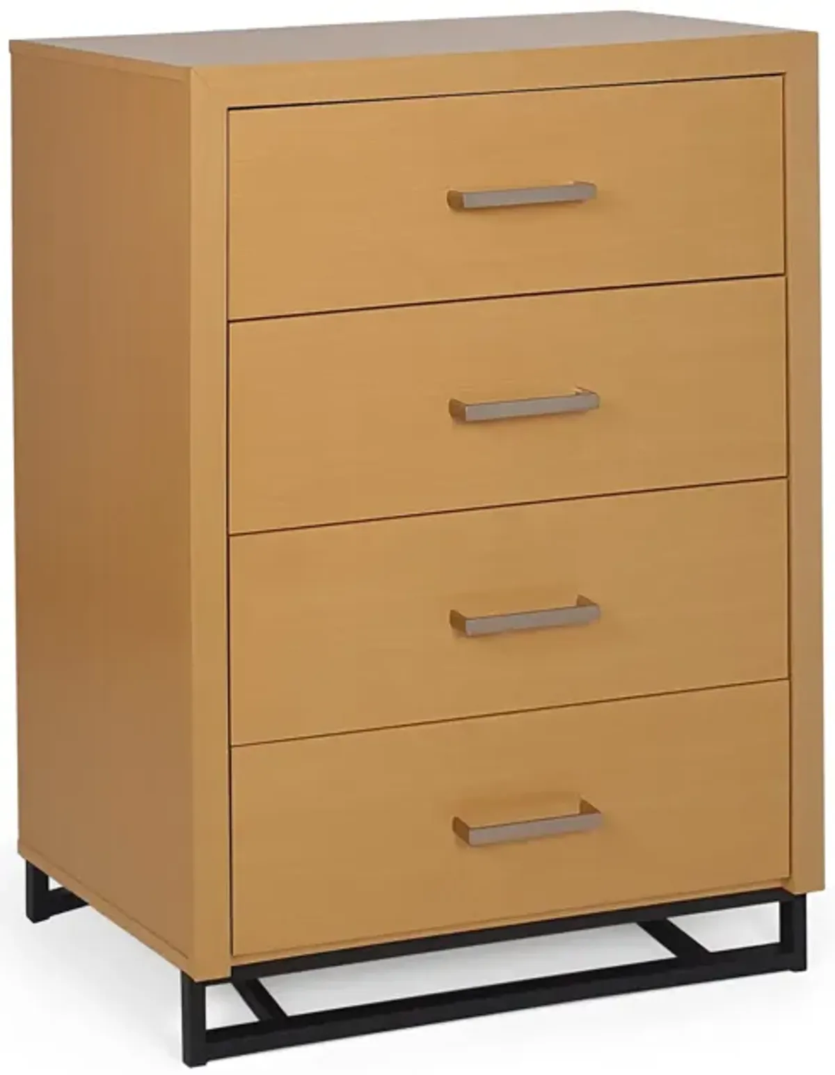 Minimalist Black Iron Base Dresser with Ample Storage