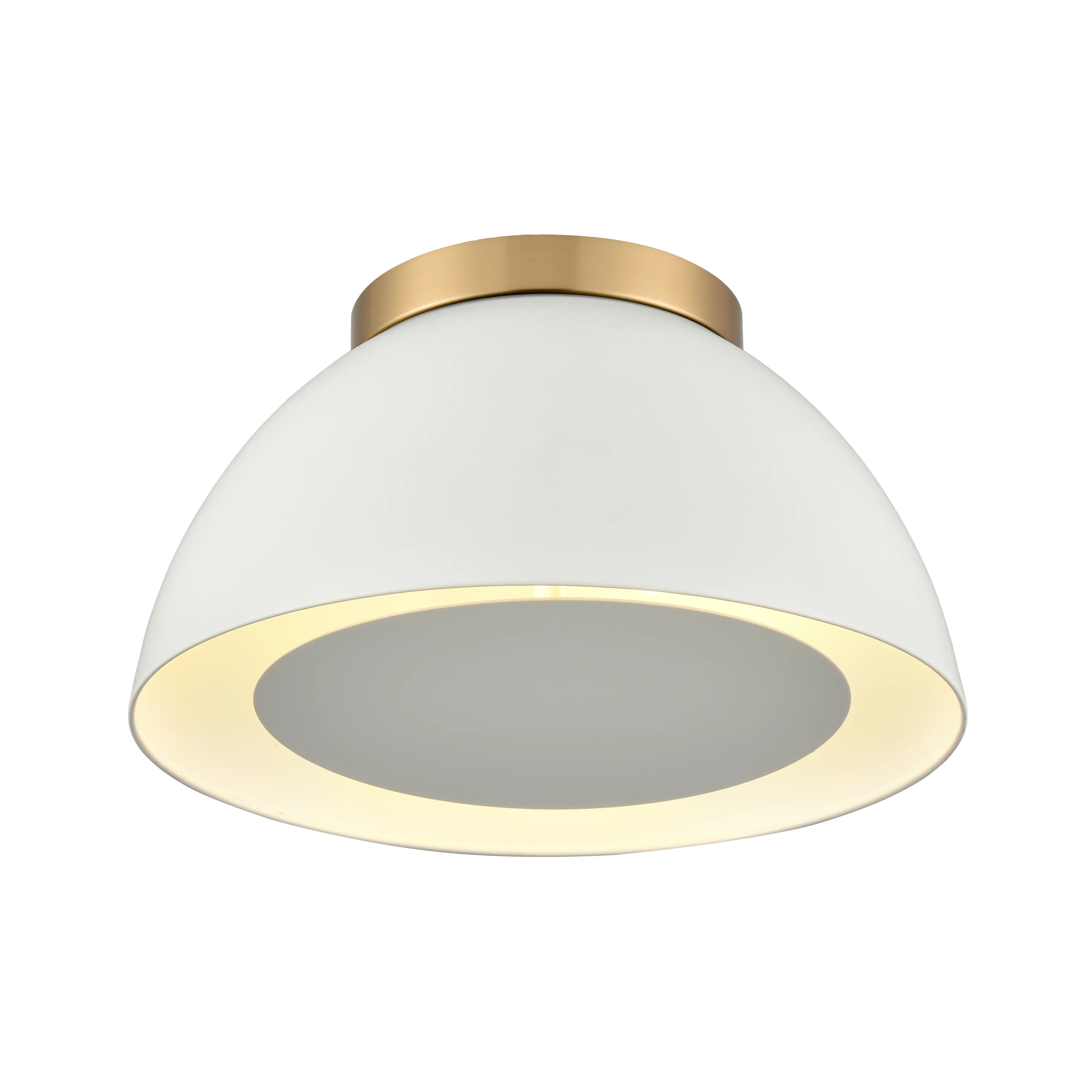 Pelham 10'' Wide 2-Light Gold Flush Mount