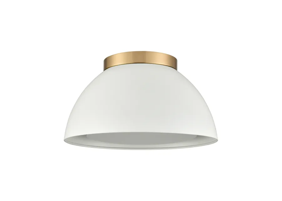 Pelham 10'' Wide 2-Light Gold Flush Mount