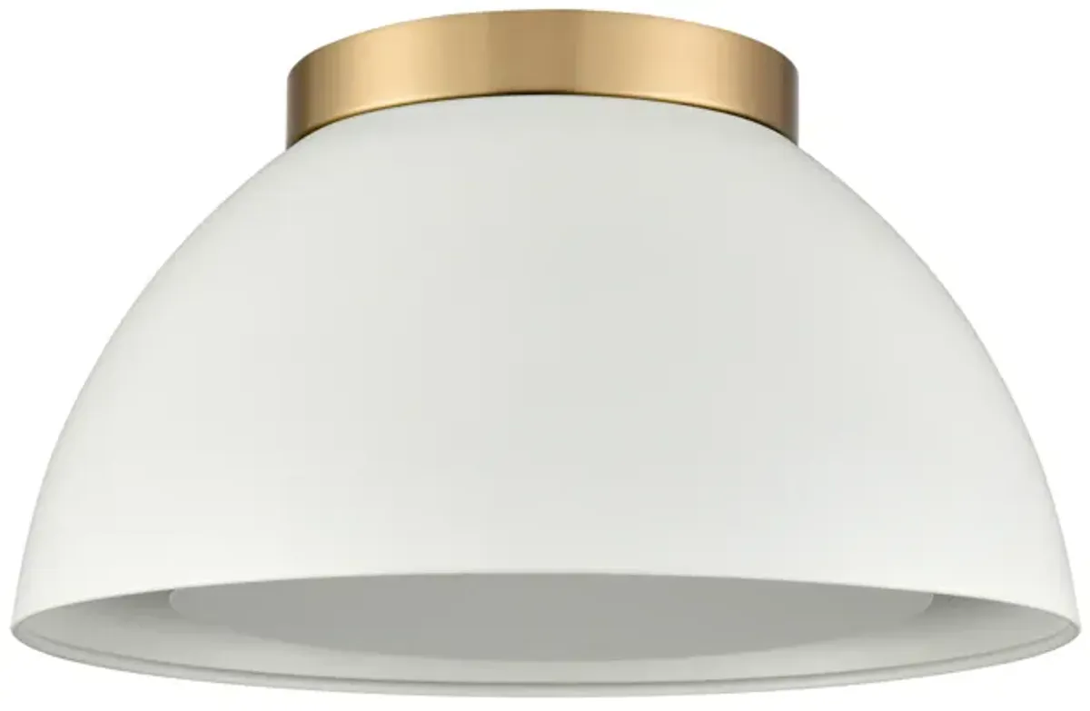 Pelham 10'' Wide 2-Light Gold Flush Mount