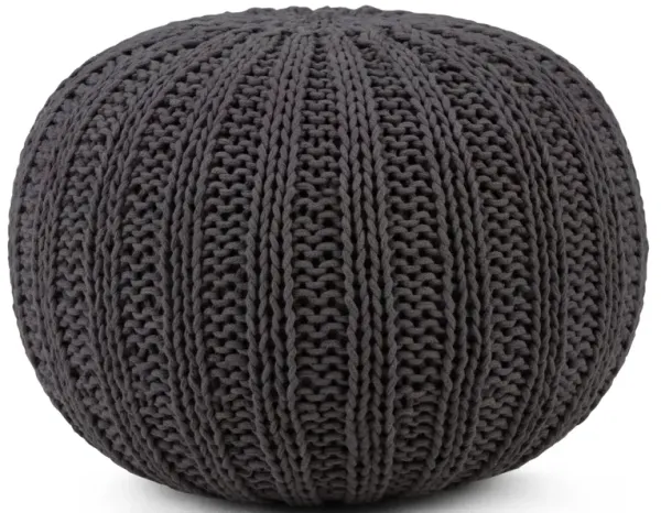 Shelby Hand Knit Round Pouf