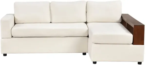Merax Sectional Sofa Upholstered Sofa Couch with Reversible Armrests