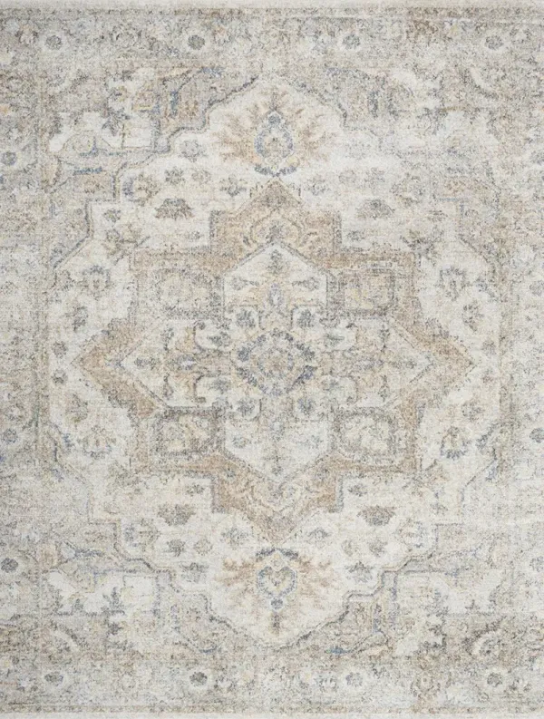 Astra Machine Washable ASW12 Silver/Gray 5'3" x 7' Rug