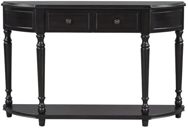 Merax Retro Circular Curved Design Console Table