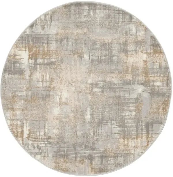 CK950 Rush CK951 Gray/Beige 4' x Round Rug