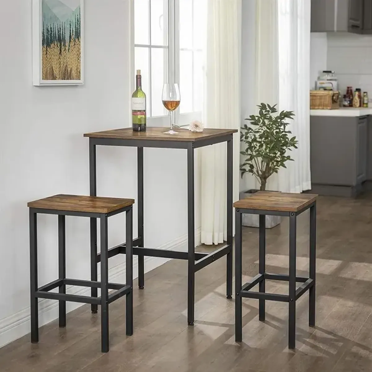 Modern High Top Bar Table with Sleek Design and Durable Finish