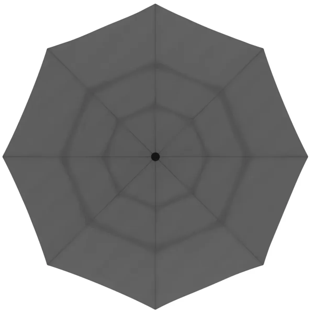 FUFU&GAGA 11FT 3-Tier Patio Umbrella – Navy Blue, Crank & Tilt, Heavy-Duty Steel Frame, UV-Resistant Polyester, Outdoor Sunshade