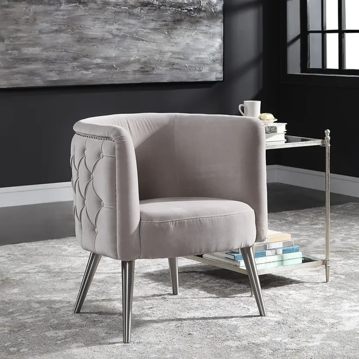 Haider Tufted Accent Chair