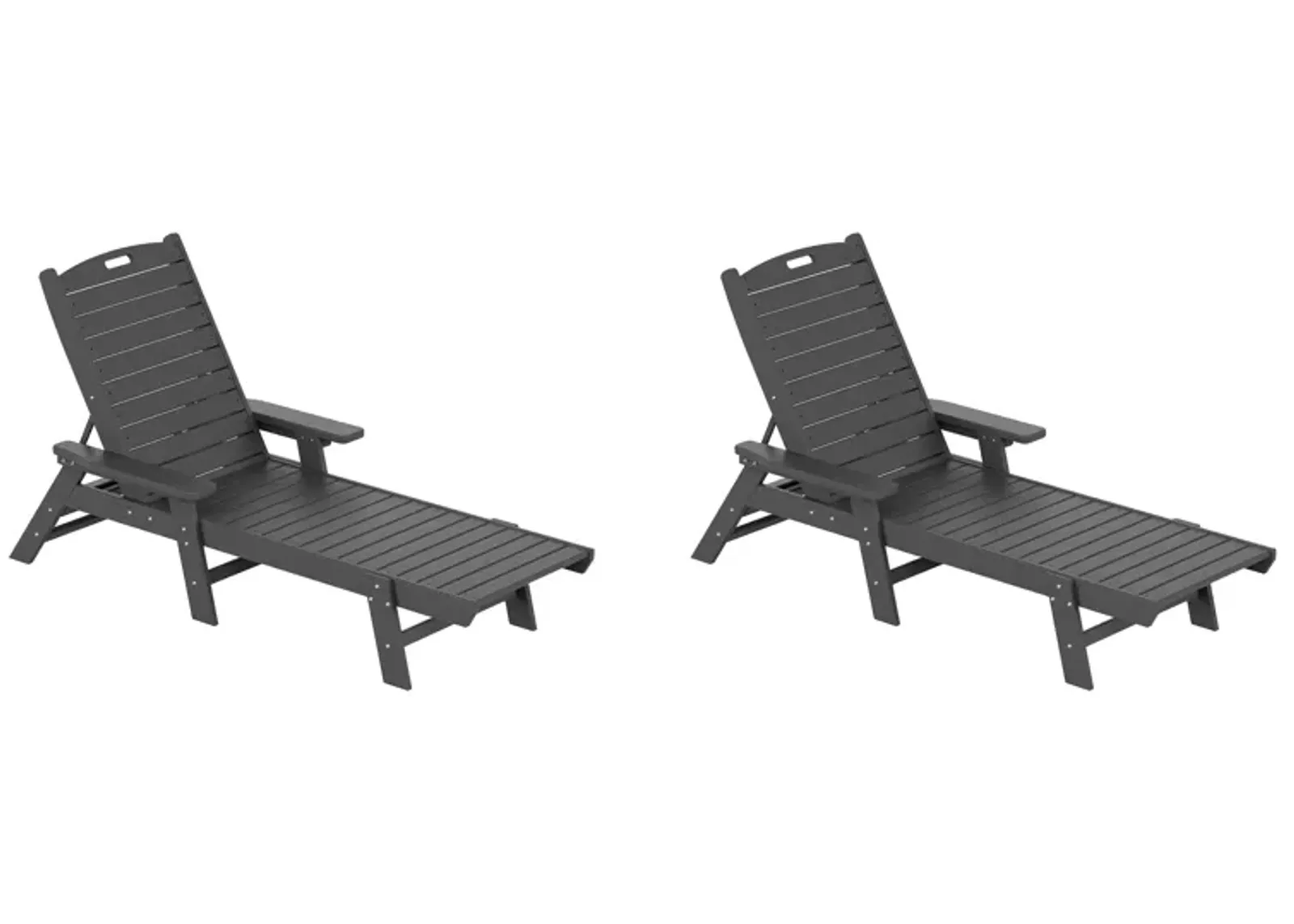 WestinTrends Adirondack Outdoor Chaise Lounge (Set of 2)