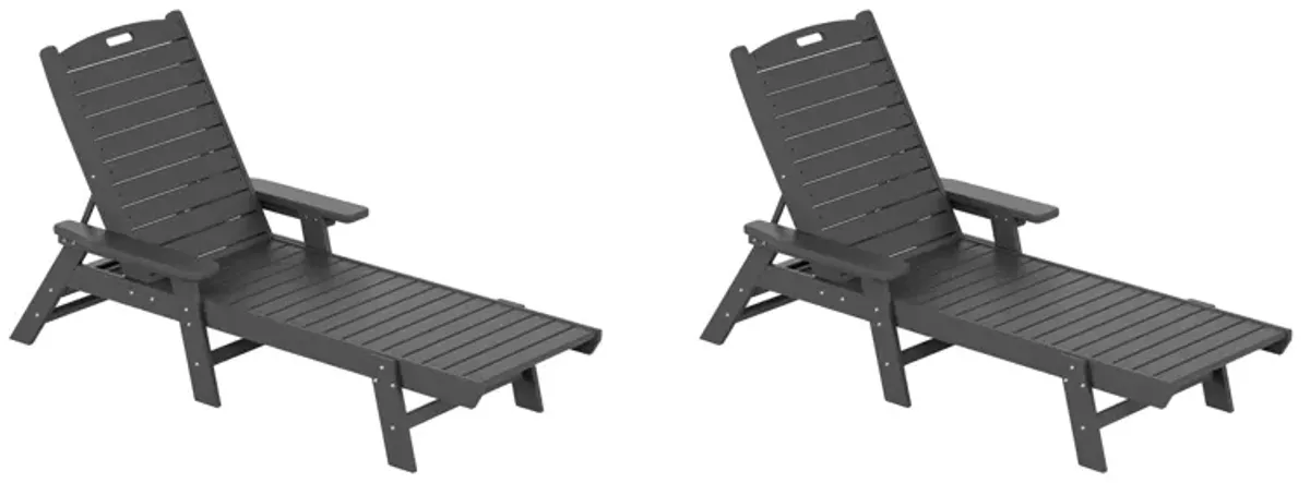 WestinTrends Adirondack Outdoor Chaise Lounge (Set of 2)