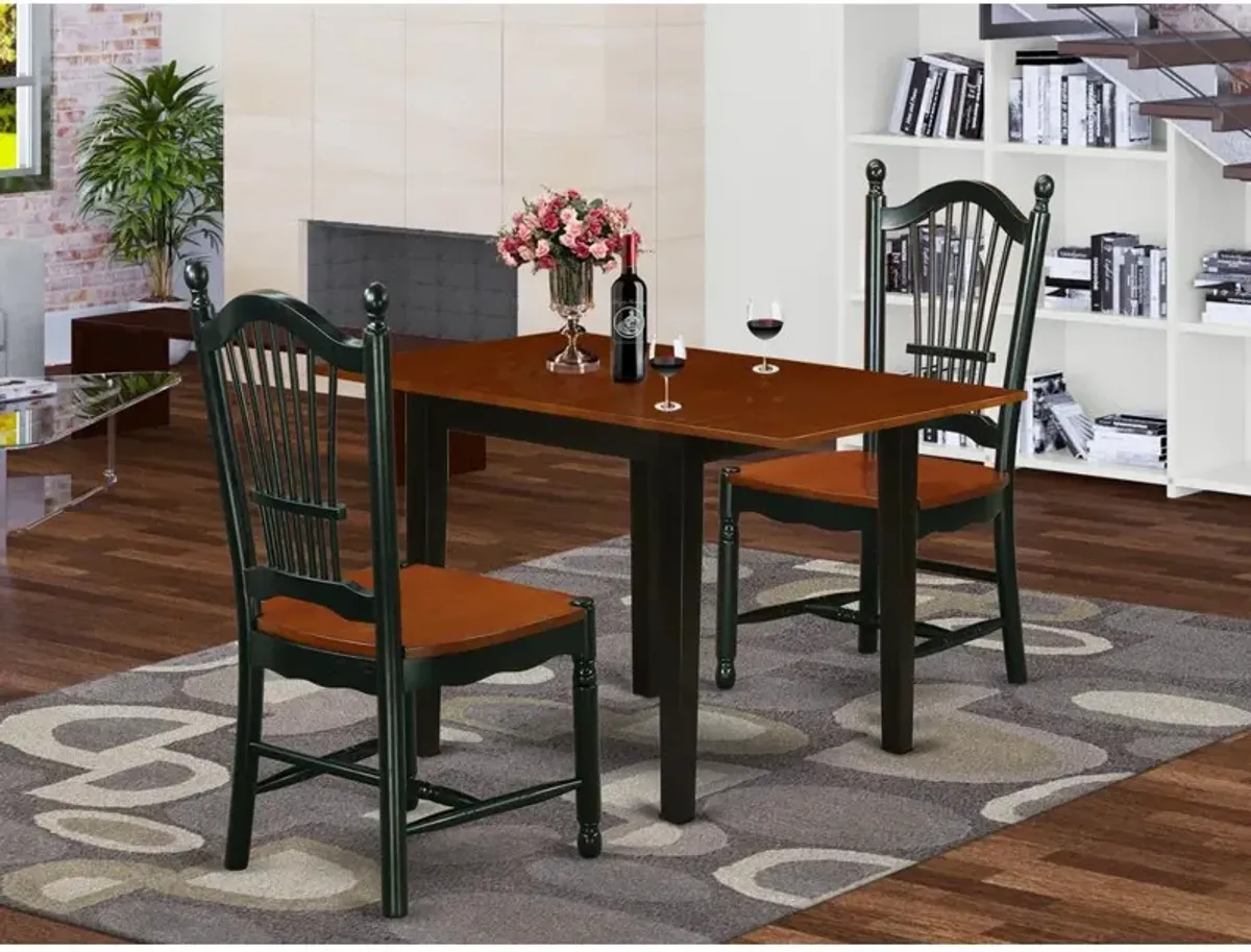 Dining Room Set Black & Cherry