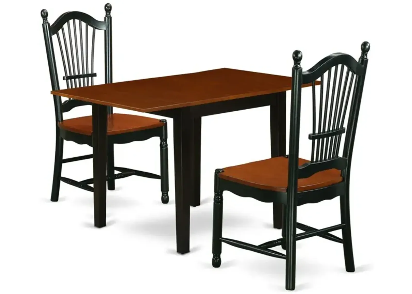 Dining Room Set Black & Cherry