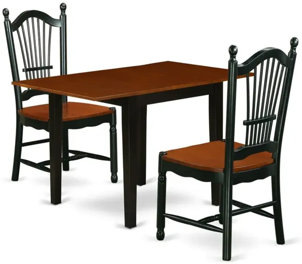 Dining Room Set Black & Cherry