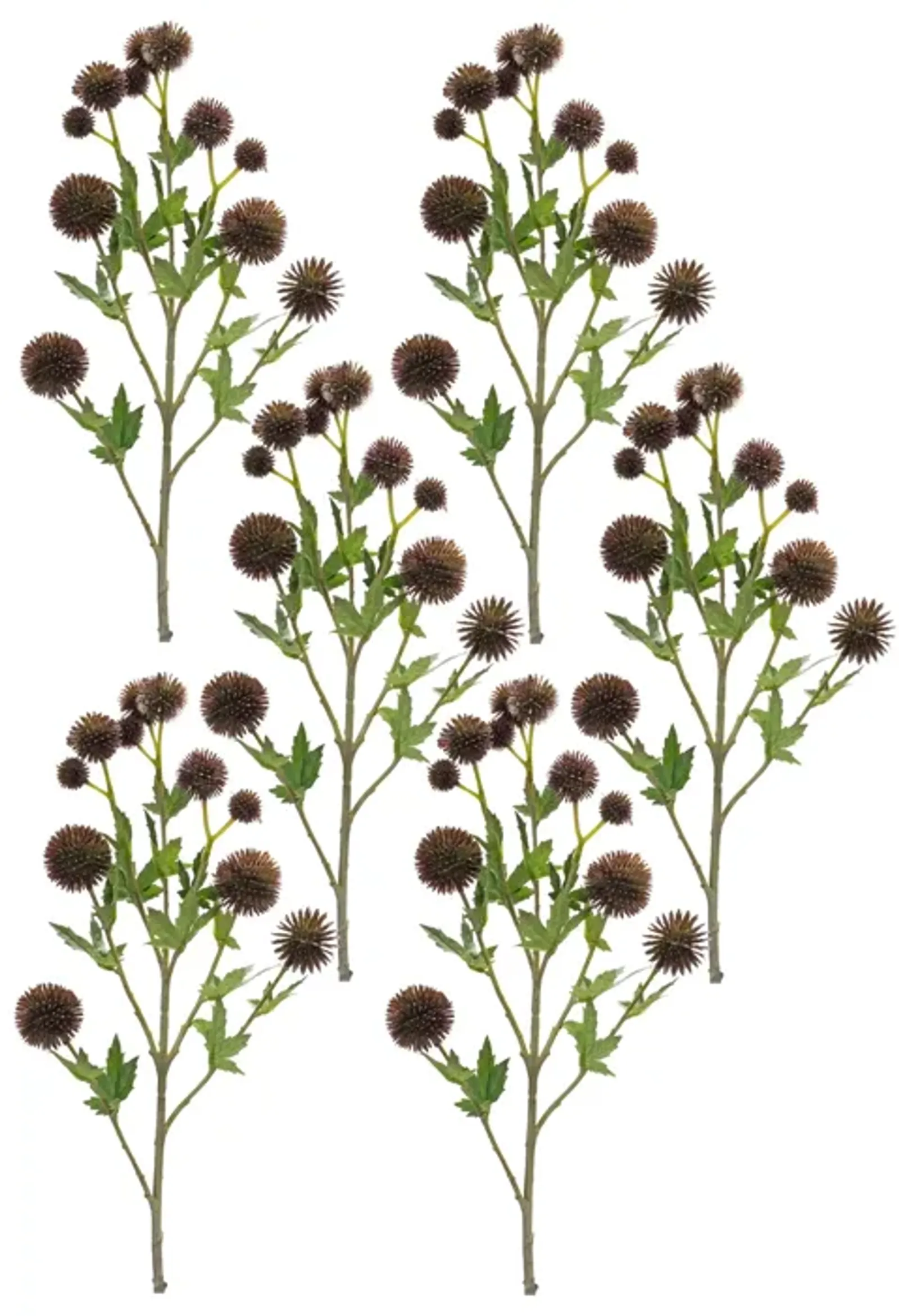 Allium Floral Spray for Elegant Home Décor and Floral Arrangements (Set of 6)