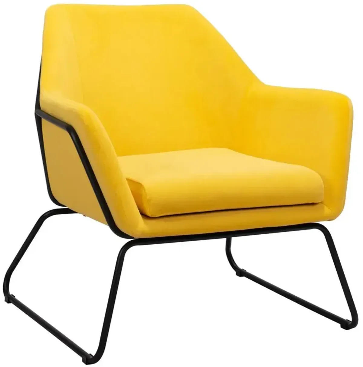 Belen Kox The Yellow Accented Jose Accent Chair, Belen Kox